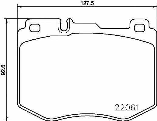 8DB355021671 Hella-Pagid Гальмівні колодки, комплект