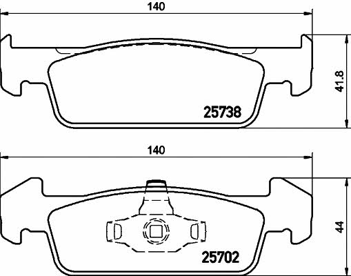 Купить Hella-Pagid 8DB 355 020-421 по низкой цене в Украине!