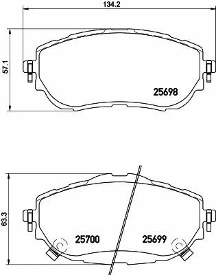 Купить Hella-Pagid 8DB 355 020-281 по низкой цене в Украине!