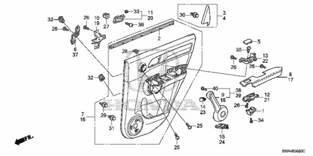 83755SYEA00 Honda Кронштейн осушителя