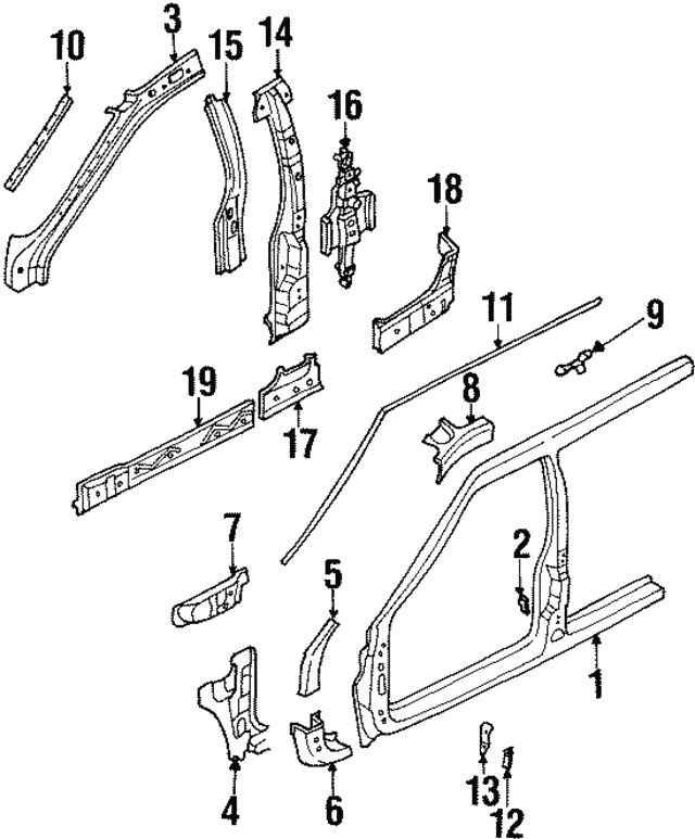8971265413 Honda Кронштейн осушителя