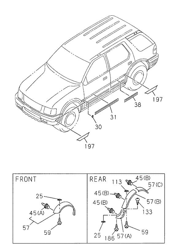 8973907660 Honda Молдинг