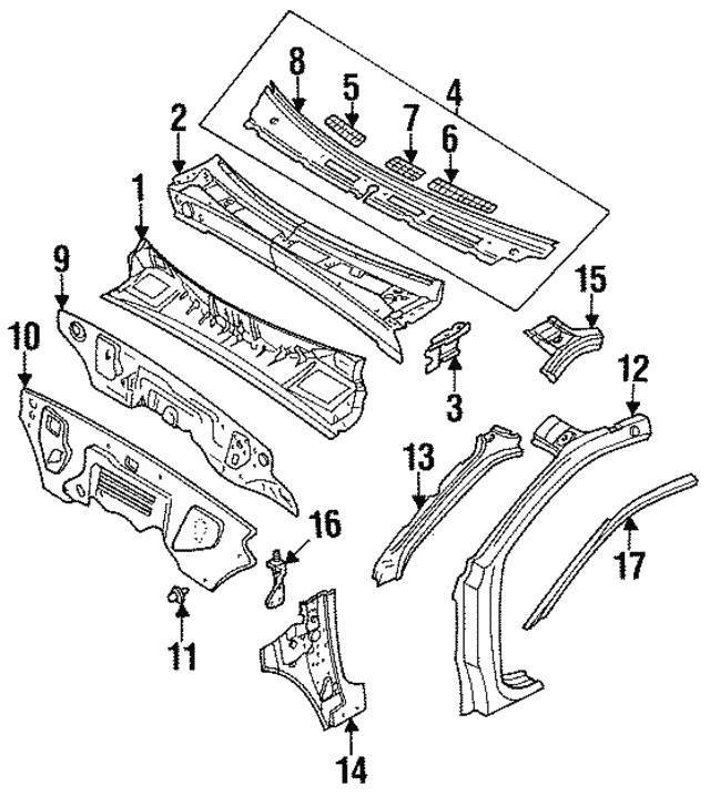 8944568843 Honda Кронштейн осушителя