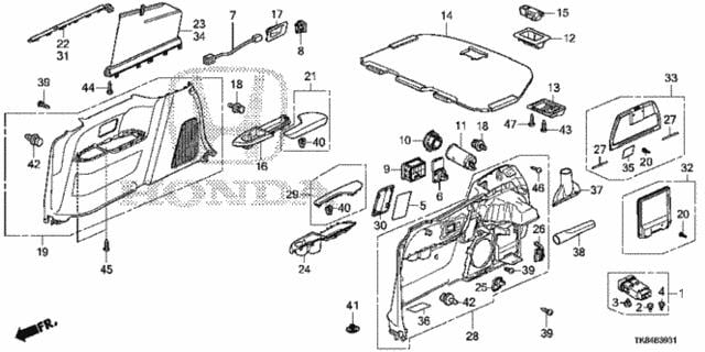 84906TK8A00 Honda Наклейка