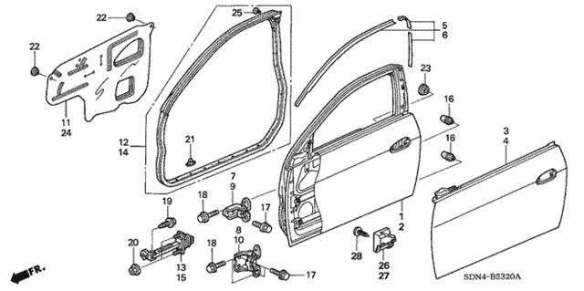 90667SDN003ZB Honda Кліпса