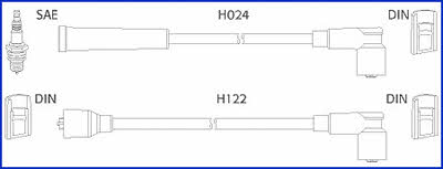 Huco 134347 Провода высоковольтные, комплект 134347: Отличная цена - Купить в Украине на EXIST.UA! 134347 Huco Провода высоковольтные, комплект