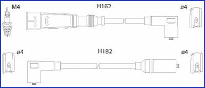 134701 Huco Дроти високовольтні, комплект