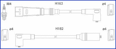 134704 Huco Дроти високовольтні, комплект