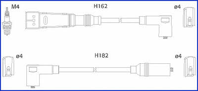 134785 Huco Дроти високовольтні, комплект