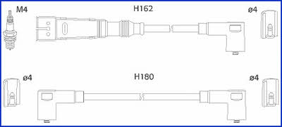 Huco 134795 Дроти високовольтні, комплект 134795: Купити в Україні - Добра ціна на EXIST.UA!