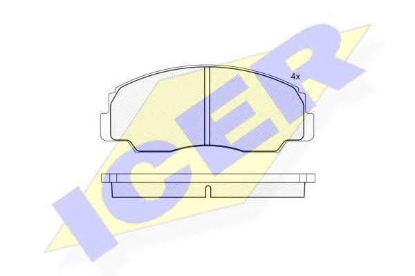 Icer 141021 Гальмівні колодки, комплект 141021: Купити в Україні - Добра ціна на EXIST.UA!