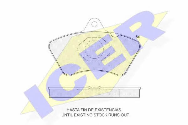 Icer 160433 Гальмівні колодки, комплект 160433: Купити в Україні - Добра ціна на EXIST.UA!