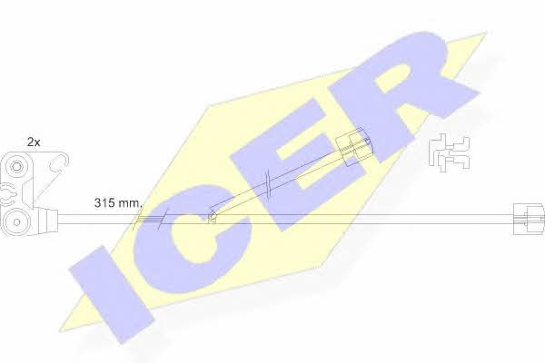 Icer 610300 E C Датчик зносу гальмівних колодок 610300EC: Приваблива ціна - Купити в Україні на EXIST.UA!