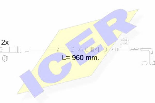 Icer 610553 E C Датчик зносу гальмівних колодок 610553EC: Купити в Україні - Добра ціна на EXIST.UA!