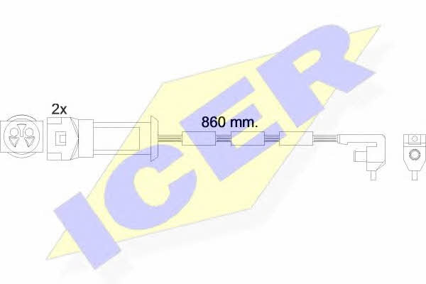 Icer 610450 E C Датчик зносу гальмівних колодок 610450EC: Купити в Україні - Добра ціна на EXIST.UA!