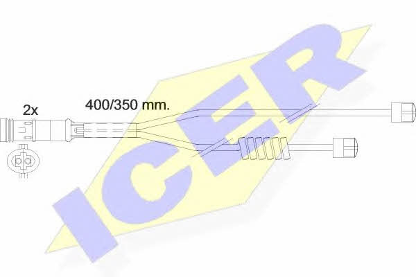 Icer 610338 E C Датчик зносу гальмівних колодок 610338EC: Купити в Україні - Добра ціна на EXIST.UA!