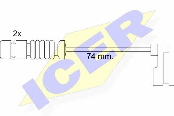 Icer 610397 E C Датчик зносу гальмівних колодок 610397EC: Купити в Україні - Добра ціна на EXIST.UA!