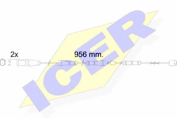 Icer 610556 E C Датчик зносу гальмівних колодок 610556EC: Купити в Україні - Добра ціна на EXIST.UA!