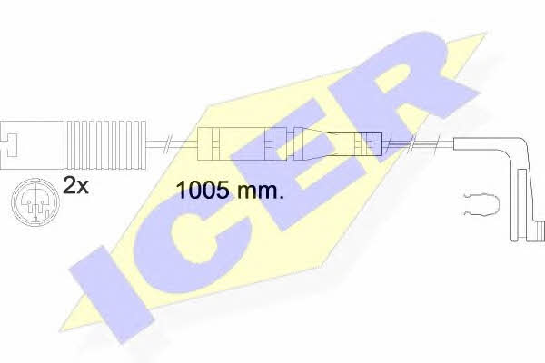 Icer 610537 E C Датчик зносу гальмівних колодок 610537EC: Купити в Україні - Добра ціна на EXIST.UA!