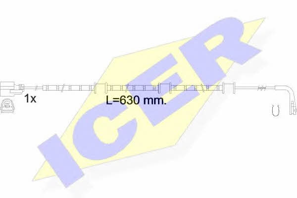 Icer 610591 C Датчик зносу гальмівних колодок 610591C: Купити в Україні - Добра ціна на EXIST.UA!