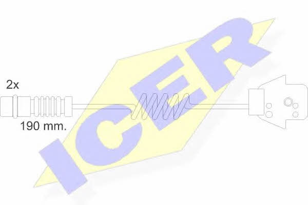 Icer 610057 E C Датчик зносу гальмівних колодок 610057EC: Купити в Україні - Добра ціна на EXIST.UA!