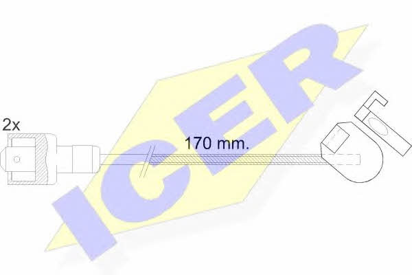 Icer 610129 E C Датчик зносу гальмівних колодок 610129EC: Купити в Україні - Добра ціна на EXIST.UA!