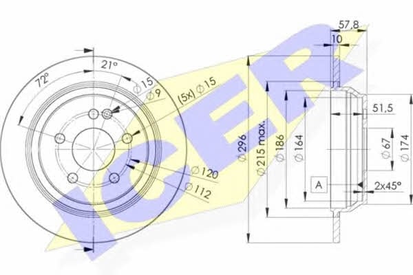 Icer 78BD0416-2 Тормозной диск задний невентилируемый 78BD04162: Отличная цена - Купить в Украине на EXIST.UA! 78BD04162 Icer Тормозной диск задний невентилируемый