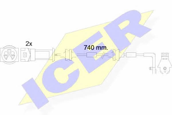 Icer 610446 E C Датчик зносу гальмівних колодок 610446EC: Купити в Україні - Добра ціна на EXIST.UA!