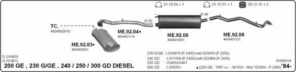 Imasaf 553000130 Система випуску відпрацьованих газів 553000130: Купити в Україні - Добра ціна на EXIST.UA!