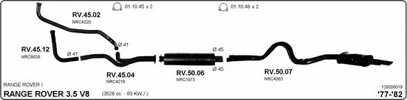 129200019 Система випуску відпрацьованих газів 129200019: Купити в Україні - Добра ціна на EXIST.UA!