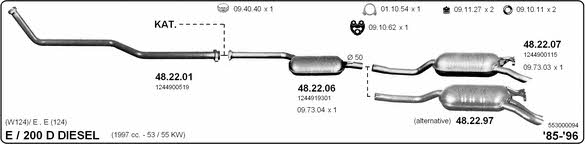  553000094 Система випуску відпрацьованих газів 553000094: Купити в Україні - Добра ціна на EXIST.UA!