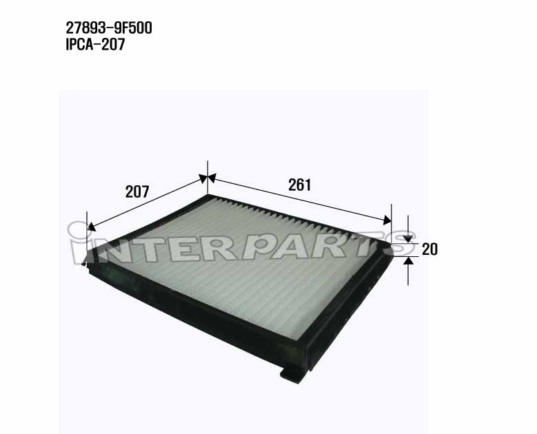 Interparts filter IPCA-207 Фільтр салону IPCA207: Приваблива ціна - Купити в Україні на EXIST.UA! IPCA207 Interparts filter Фільтр салону