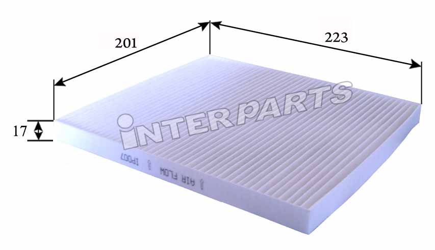Interparts filter IPCA-H010 Фільтр салону IPCAH010: Приваблива ціна - Купити в Україні на EXIST.UA!