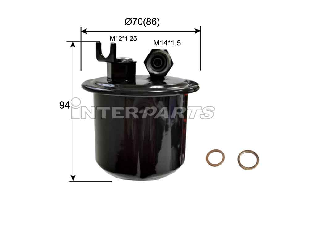Interparts filter IPF-410 Фільтр палива IPF410: Купити в Україні - Добра ціна на EXIST.UA!