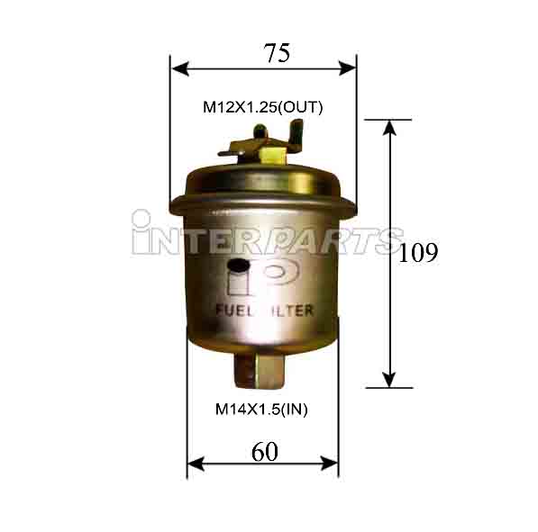 Interparts filter IPF-421 Топливный фильтр IPF421: Отличная цена - Купить в Украине на EXIST.UA! IPF421 Interparts filter Топливный фильтр