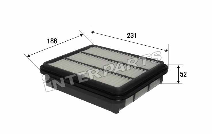 Interparts filter IPA-303 Повітряний фільтр IPA303: Приваблива ціна - Купити в Україні на EXIST.UA! IPA303 Interparts filter Повітряний фільтр
