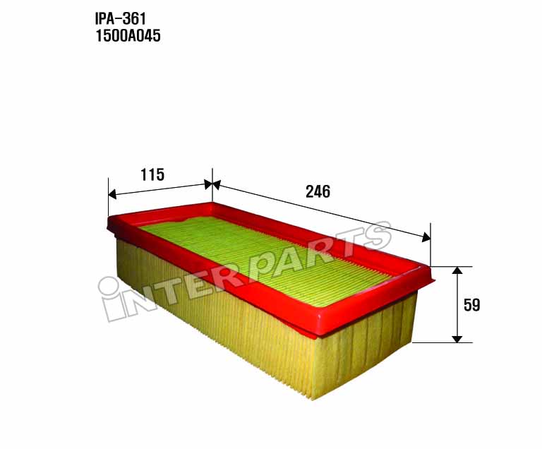 IPA361 Interparts filter Воздушный фильтр