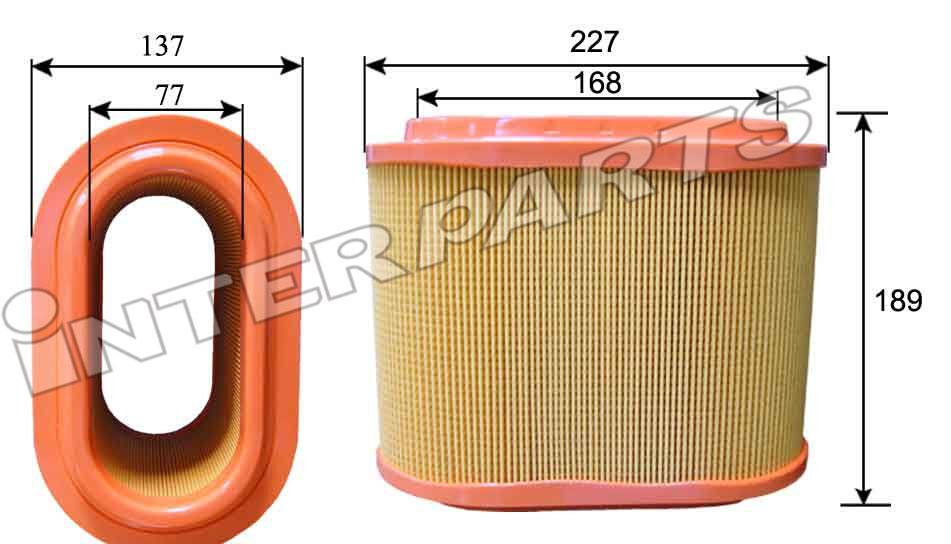 IPAH009 Interparts filter Повітряний фільтр
