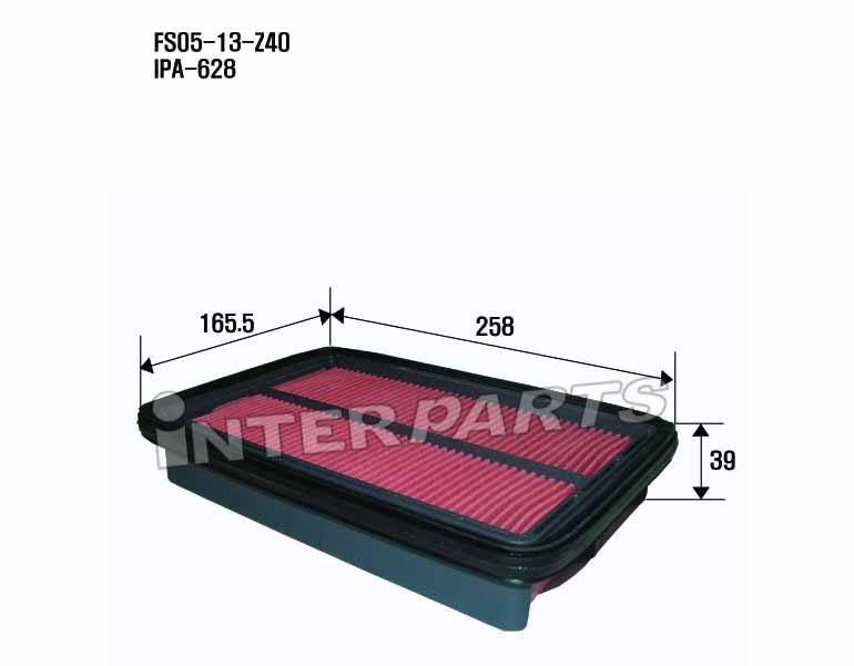 Interparts filter IPA-628 Воздушный фильтр IPA628: Отличная цена - Купить в Украине на EXIST.UA! IPA628 Interparts filter Воздушный фильтр