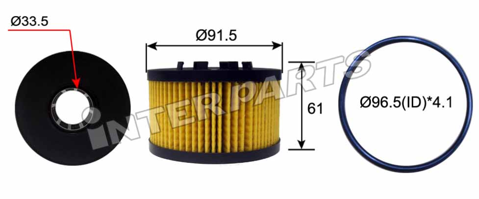 Interparts filter IPEO-717 Фільтр масляний IPEO717: Купити в Україні - Добра ціна на EXIST.UA!