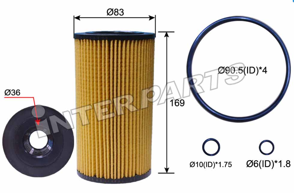 Interparts filter IPEO-722 Фільтр масляний IPEO722: Купити в Україні - Добра ціна на EXIST.UA!