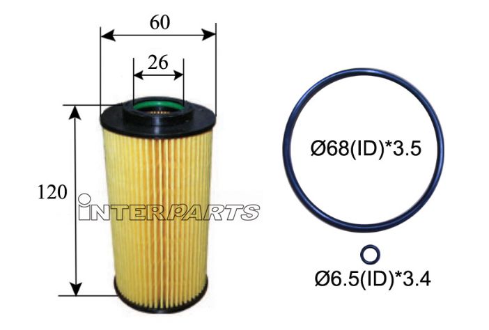 Interparts filter IPEO-765 Фільтр масляний IPEO765: Купити в Україні - Добра ціна на EXIST.UA!