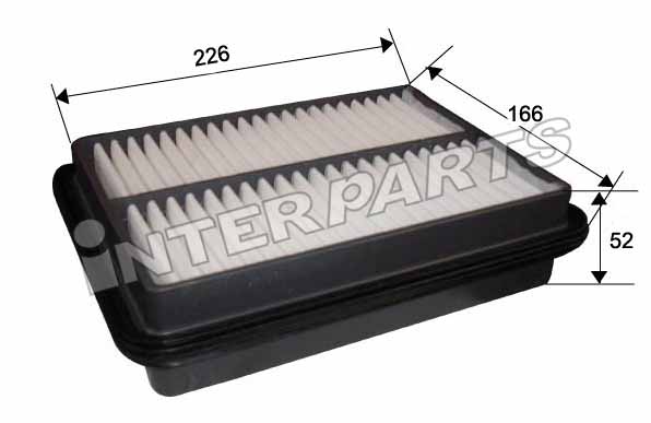 Interparts filter IPA-101 Повітряний фільтр IPA101: Купити в Україні - Добра ціна на EXIST.UA!