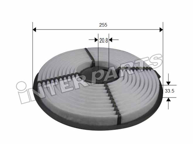 Interparts filter IPA-104 Воздушный фильтр IPA104: Отличная цена - Купить в Украине на EXIST.UA! IPA104 Interparts filter Воздушный фильтр