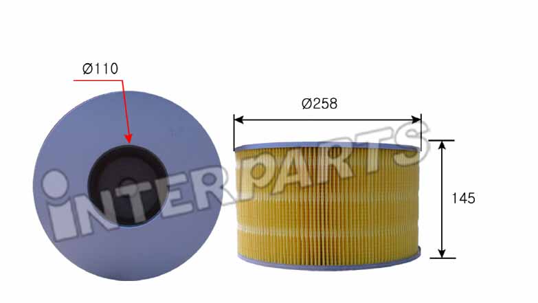 IPA183 Interparts filter Воздушный фильтр