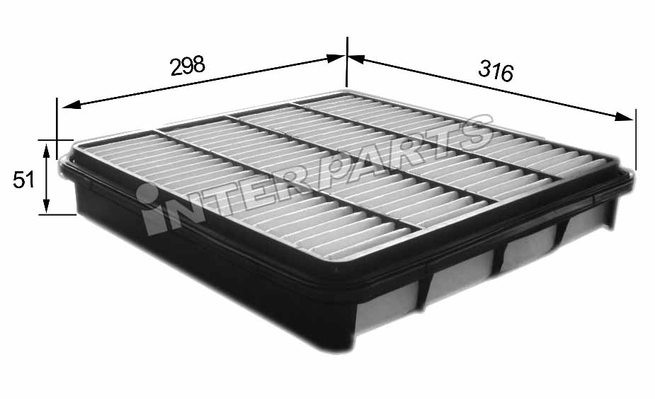 Interparts filter IPA-1022 Воздушный фильтр IPA1022: Отличная цена - Купить в Украине на EXIST.UA! IPA1022 Interparts filter Воздушный фильтр