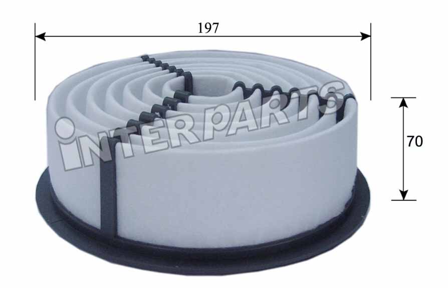 Interparts filter IPA-121 Повітряний фільтр IPA121: Купити в Україні - Добра ціна на EXIST.UA!