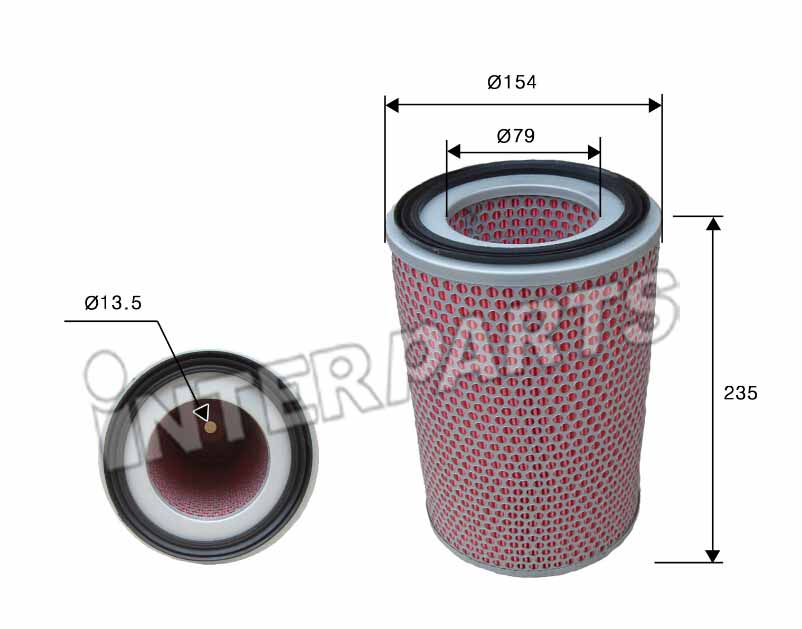 Interparts filter IPA-203 Повітряний фільтр IPA203: Купити в Україні - Добра ціна на EXIST.UA!