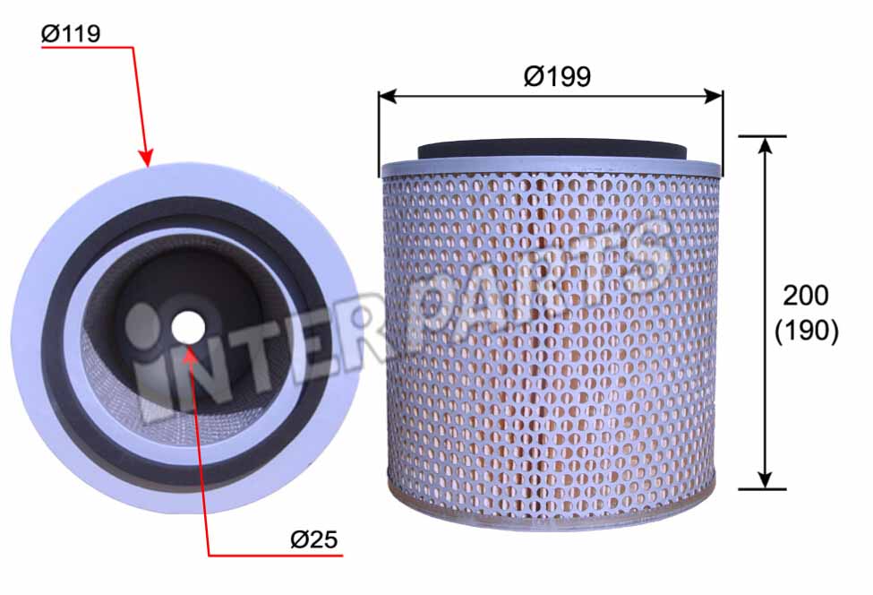 Interparts filter IPA-213 Повітряний фільтр IPA213: Купити в Україні - Добра ціна на EXIST.UA!