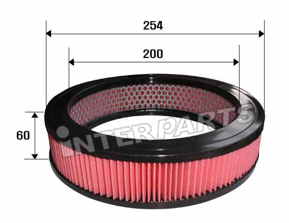 Interparts filter IPA-226 Воздушный фильтр IPA226: Отличная цена - Купить в Украине на EXIST.UA! IPA226 Interparts filter Воздушный фильтр